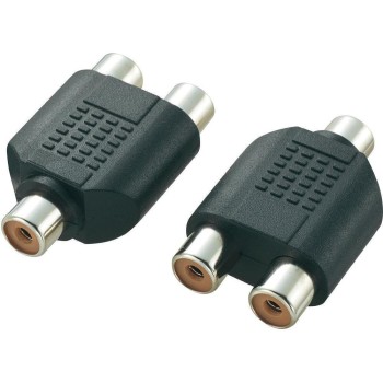 Adattatore RCA femmina a doppio RCA Sdoppiatore Pin Audio