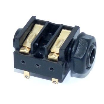PRESA JACK MONO 6,3 mm DA PANNELLO CON INTERRUTTORE