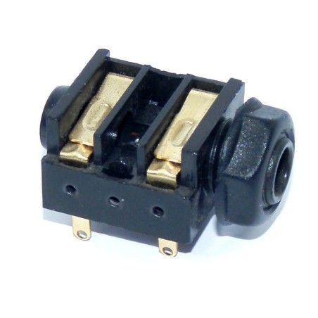 PRESA JACK MONO 6,3 mm DA PANNELLO CON INTERRUTTORE