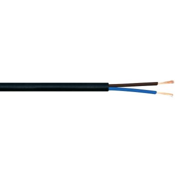 Cavo Elettrico 2x0,50 mmq, PVC Vinilgomma Nero, sfuso al metro