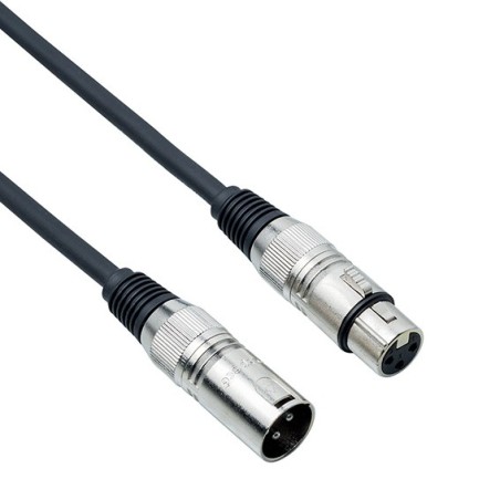 Cavo XLR Microfono Cannon Cromato bilanciato segnale audio Casse PA DJ