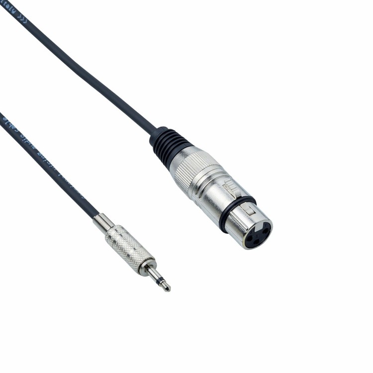Cavo Aux Microfono da Jack 3,5 Stereo a Cannon XLR per Videocamera PC