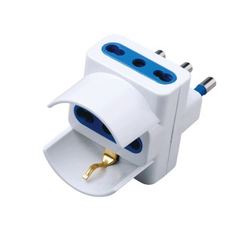 Spina corrente Shuko Tedesca, volante 2p+T 16A 250V per cavo Elettrico prolunga