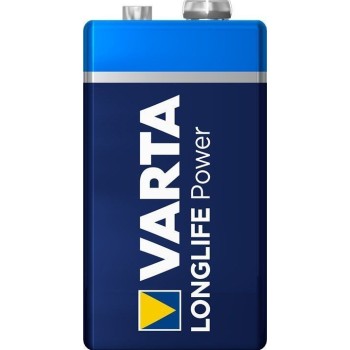 Batteria 9V Alcalina VARTA High Energy, tipo "6LR61/9V Block (4922)", Transistor