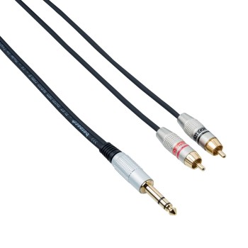 Cavo Splitter RCA 3 Maschio A 6 Femmina – Adattatore Audio Video AV Per TV E Lettori (2 Pezzi, 32 Cm)