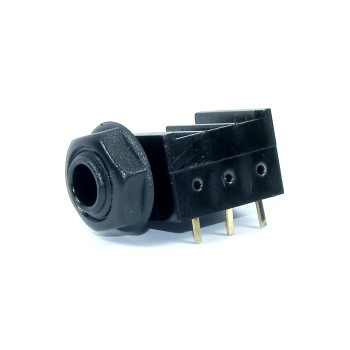 Presa Jack stereo 6,3 mm da pannello, con Interruttore, 6 contatti circuito stampato