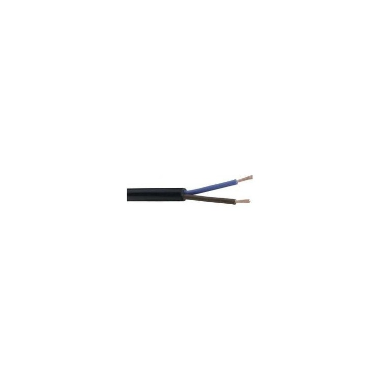 Cavo Elettrico H05VVF Nero 2 poli 1,5 mmq, Vinilgomma Flessibile Sfuso al metro