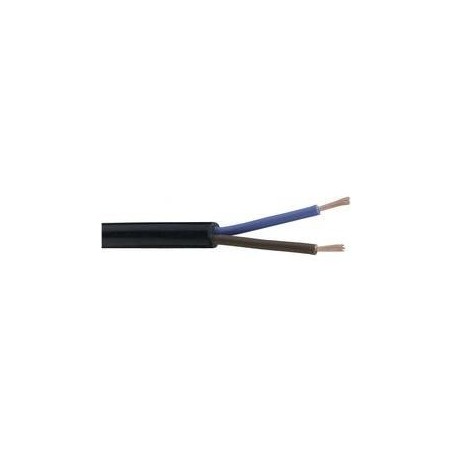 Cavo Elettrico H05VVF Nero 2 poli 1,5 mmq, Vinilgomma Flessibile Sfuso al metro