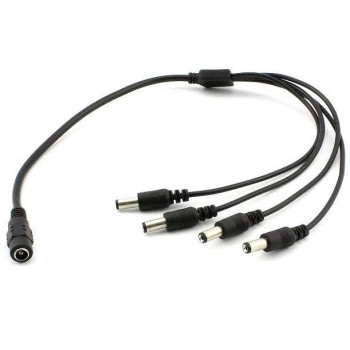 Cavo Alimentazione pedali Chitarra 4 spine 50cm Splitter DC
