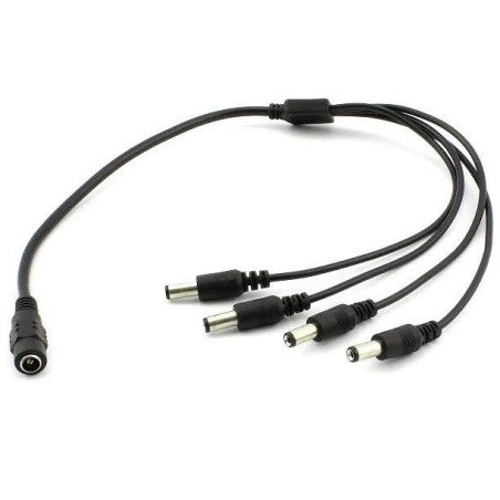 Cavo Alimentazione pedali Chitarra 4 spine 50cm Splitter DC