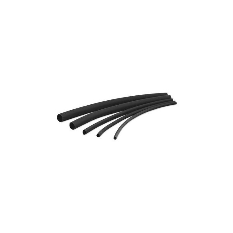 3M MDT-A19/6 Termoretraibile con colla Nero 19 mm 6 mm Restringimento:3:1 1 m