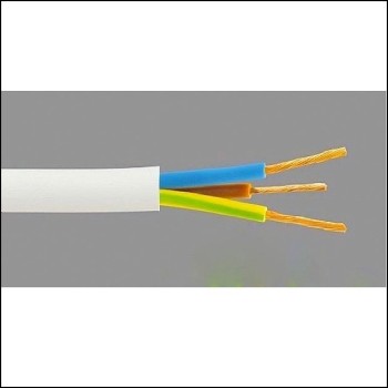 Cavo Elettrico H05VVF Bianco 3x1,0 mmq Vinilgomma Flessibile Sfuso al metro