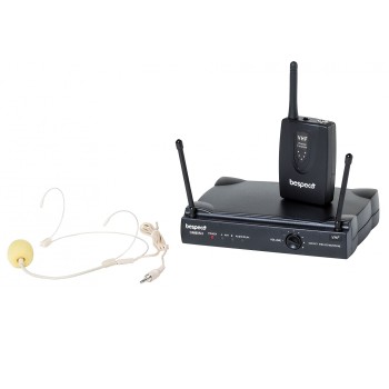 Radiomicrofono Headset VHF frequenza fissa, Bespeco