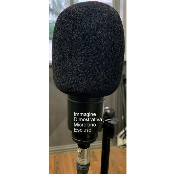 SPUGNA Antivento per microfono Studio Ø 45-50 mm, nera Proel