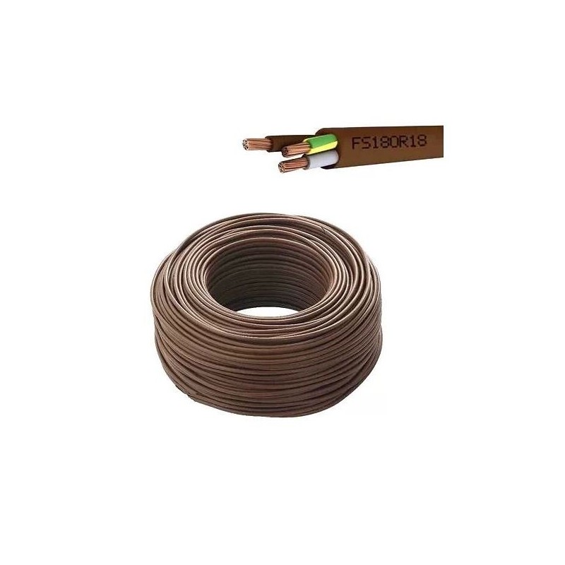 Cavo Elettrico CPR FS18 FROOR Tripolare Flessibile 3x1,5 - 3x2,5 mmq, a Matassa