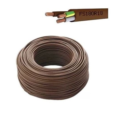 Cavo Elettrico CPR FS18 FROOR Tripolare Flessibile 3x1,5 - 3x2,5 mmq, a Matassa