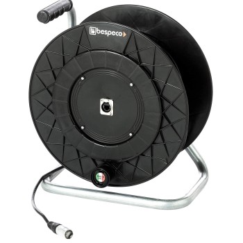 Cavo di rete Lan 100 mt, CAT6 UTP RJ45 EtherCON Neutrik flessibile nero, in Avvolgicavo