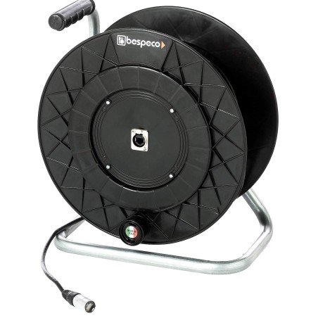 Cavo di rete Lan 100 mt, CAT6 UTP RJ45 EtherCON Neutrik flessibile nero, in Avvolgicavo