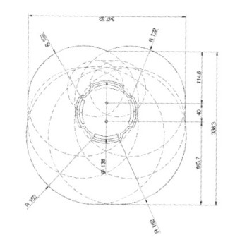 Supporto videoproiettore da soffitto telescopico, 78/110 cm, UFO, Antracite, Euromet