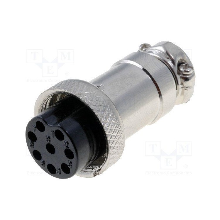 Presa Microfonica, femmina 8 Poli volante, presa per microfono Radioamatore