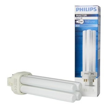 PHILIPS PLC13830/4P MASTER PL-C 13W/830/4P 900 lm LAMPADINA RISPARMIO ENERGETICA