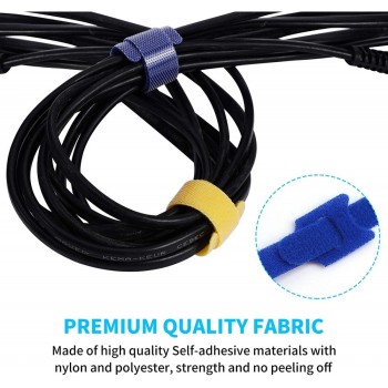 Fascette Velcro Fermacavo Colorate multi, Set da 10 pz 150x12mm