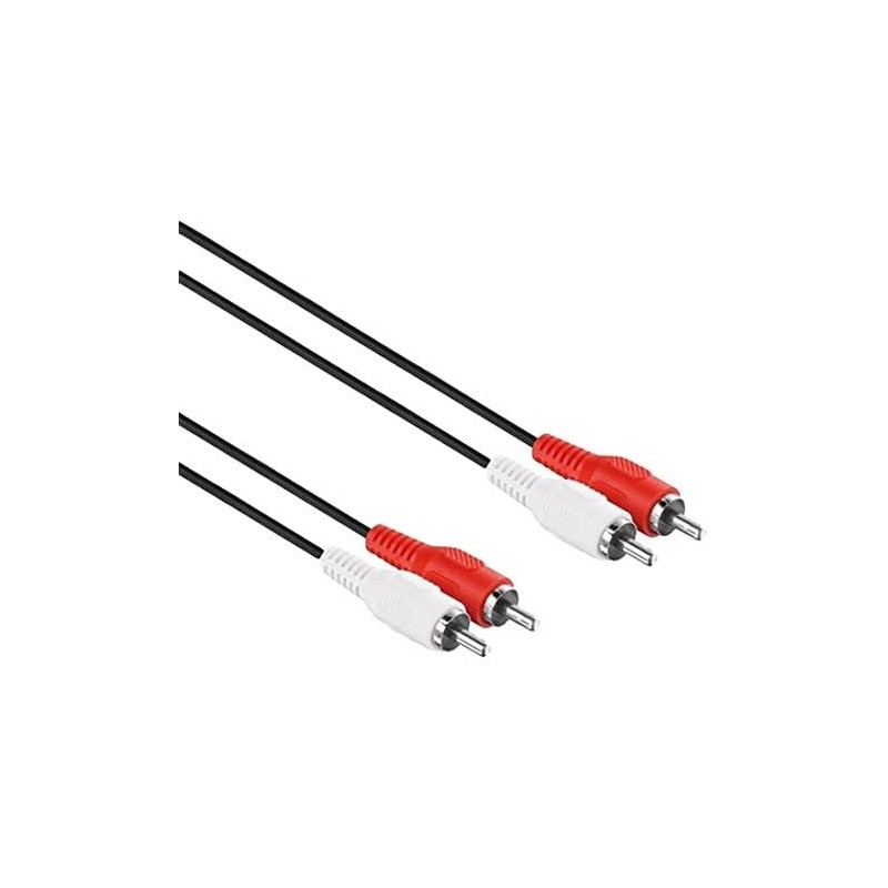 Cavo Audio 2x RCA RCA di 3mt Stereo coassiale Pin  AUX Auto radio