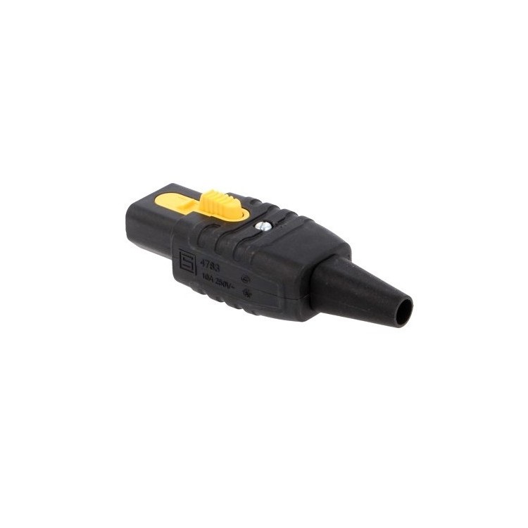 Presa VDE C13 IEC 320 10A 250V AC VLock Locking SCHURTER, DJM3000, QSC