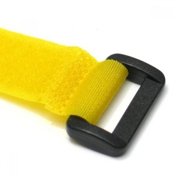 Fascette Velcro Fermacavo Gialle, Set da 10 pz 300x20mm