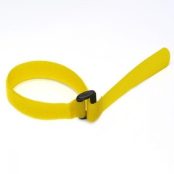 Fascette Velcro Fermacavo Gialle, Set da 10 pz 300x20mm
