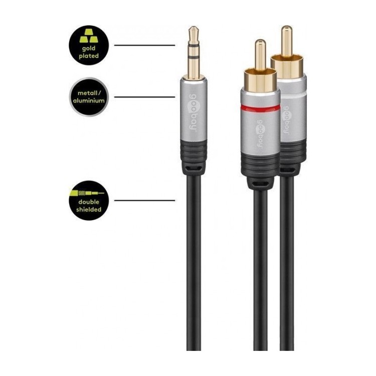 Cavo Audio Sterio 1.5mt Jack 3.5mm/3 Rca Maschio
