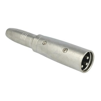 Adattatore XLR maschio a presa JACK 6,3 mm Stereo Bilanciato