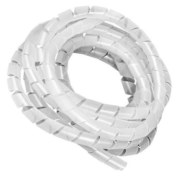 Guaina Spiralina, Avvolgicavo a Spirale, guaina spiralata flessibile bianca al metro