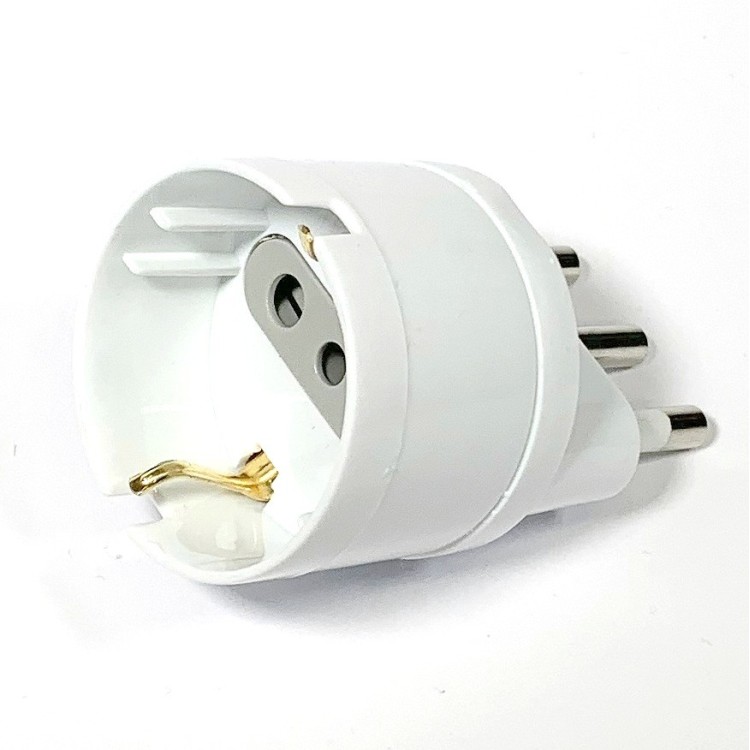 Adattatore riduttore, da Presa Shuko Tedesca a Spina grande 16A Italiana