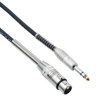 Cavo microfono Strumenti Cannon XLR Femmina Jack Stereo 6,3 molla