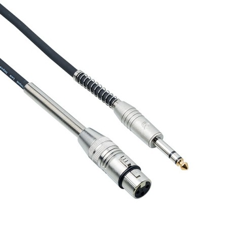 Cavo microfono Strumenti Cannon XLR Femmina Jack Stereo 6,3 molla