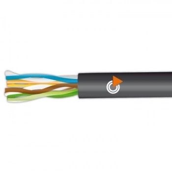 100 mt Cavo Rete Lan CAT6 Ethernet UTP Nero PVC flessibile in bobina, bespeco