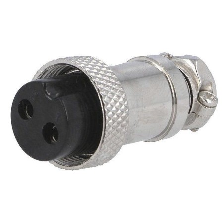 Presa Microfonica, femmina 2 Poli volante, presa per microfono Radioamatore