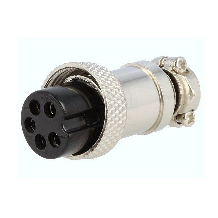 Presa Microfonica, Connettore Spina Femmina 5 Poli Presa Microfonica, Connettore Spina Femmina 5 Poli