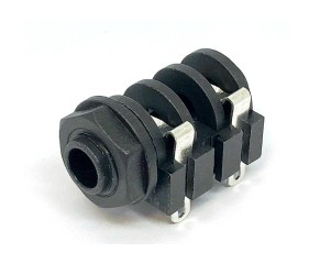 Presa JACK Mono 6,3 mm da pannello con Interruttore Contatti a Saldare, REAN - NYS2122