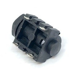 Presa JACK Mono 6,3 mm da pannello con Interruttore Contatti a Saldare, REAN - NYS2122
