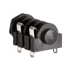 Presa JACK Mono 6,3 mm da pannello con Interruttore Contatti a Saldare, REAN - NYS2122