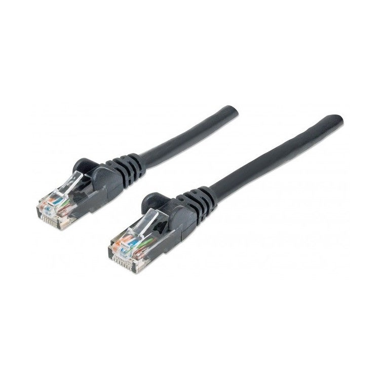 Intellinet Cavo di rete Lan 5mt Cat 6 Patch UTP in Rame, Nero