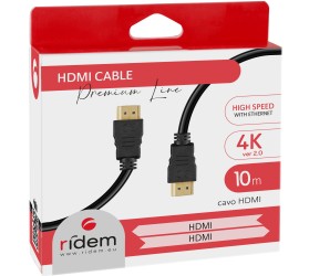 Cavo 5m. HDMI 2.0 HD High Speed 4K, Ethernet e 3D, contatti dorati