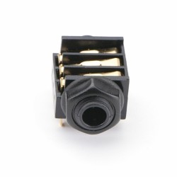 PRESA JACK STEREO 6,3 mm DA PANNELLO con Interruttore, 6 Contatti C.I.