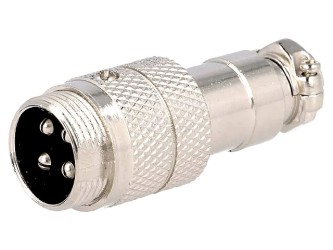 Spina Microfonica, Maschio 4 Poli volante, spina per microfono Radioamatore