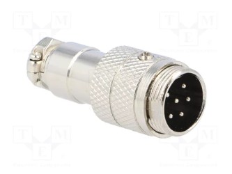 Spina Microfonica, Maschio 6 Poli volante, spina per microfono Radioamatore