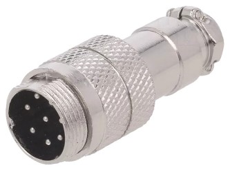 Spina Microfonica, Maschio 8 Poli volante, spina per microfono Radioamatore