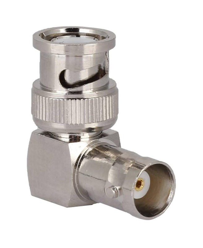 Adattatore BNC ad angolo retto, connettore coassiale maschio e femmina BNC a 90 gradi