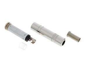 Presa jack stereo 6,3 mm TSR in metallo cromato, molla